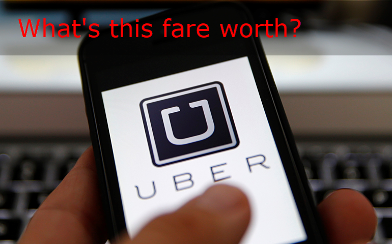 Uber drivers decide fare price